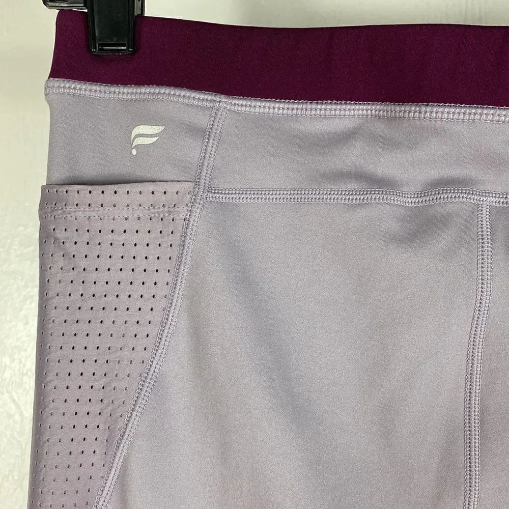 Spin Motion 365 made by Fabletics gray violet 7/8 leggings size L - Picture 5 of 10